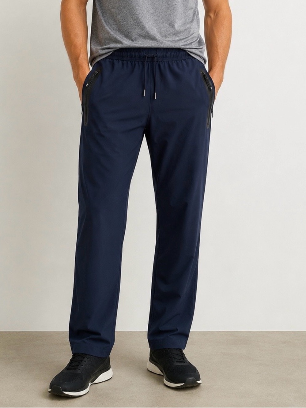 OUTDOORSPORTS Men’s XL Stretch Performance Athletic Pants Navy